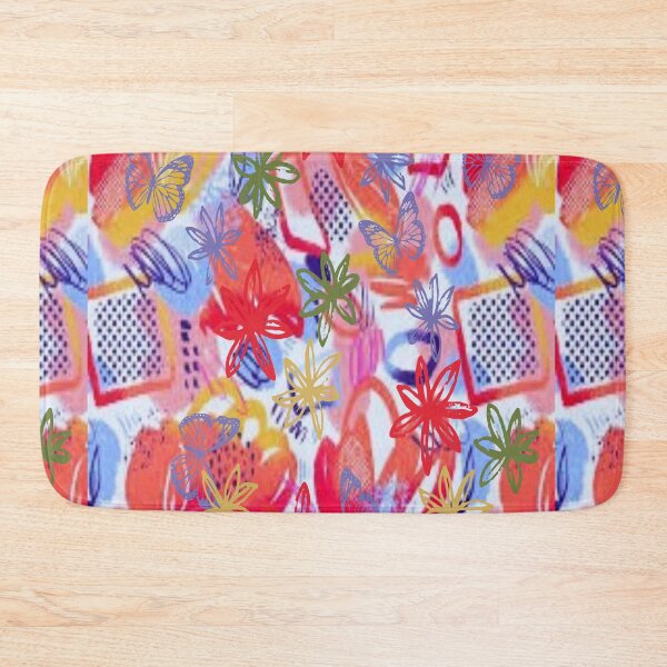 Item preview, Summer Vibes B,  Bohemian design, Abstraction, bold colorful abstract playful design inspired by nature designed and sold by Adri Barnard.