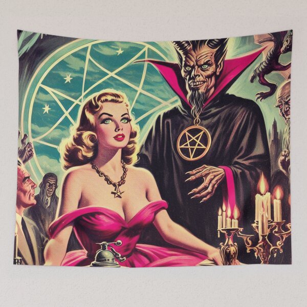 Item preview, Vintage Horror Evil Girl designed and sold by PulpVintage.