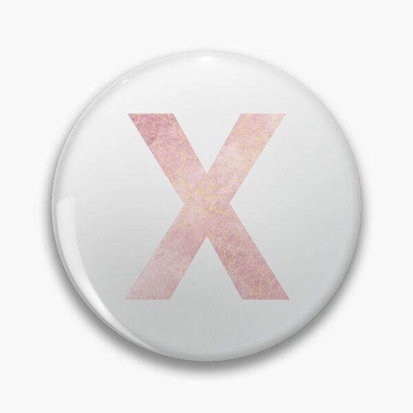 Item preview, Initial X with pink marble effect designed and sold by alessiazoe.