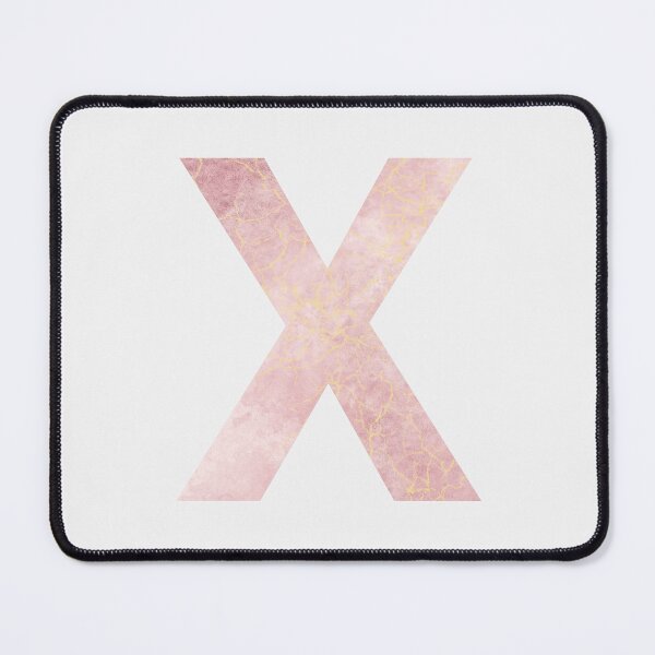 Item preview, Initial X with pink marble effect designed and sold by alessiazoe.