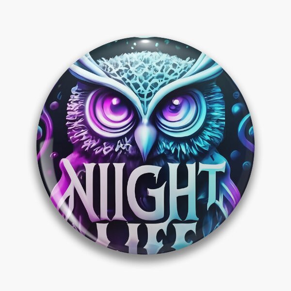 Item preview, owl's, Typography, Night Life, dark fantasy, Night Life of People, designed and sold by deluxelion.