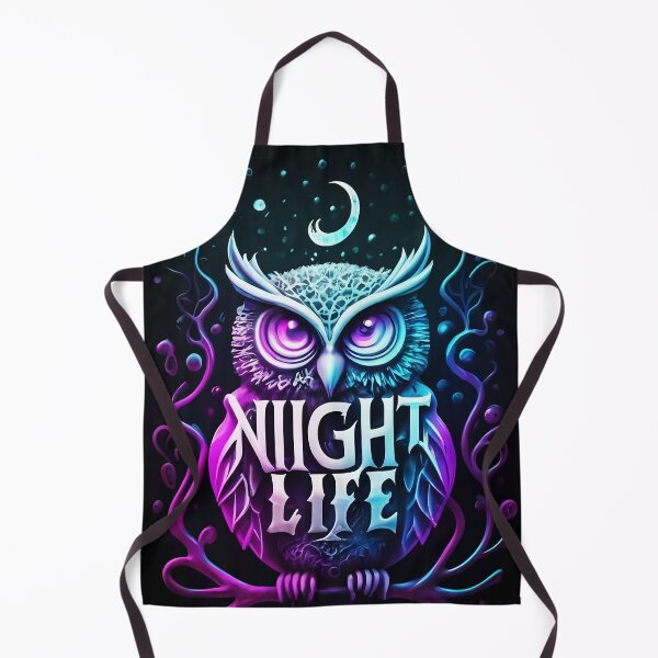 Item preview, owl's, Typography, Night Life, dark fantasy, Night Life of People, designed and sold by deluxelion.