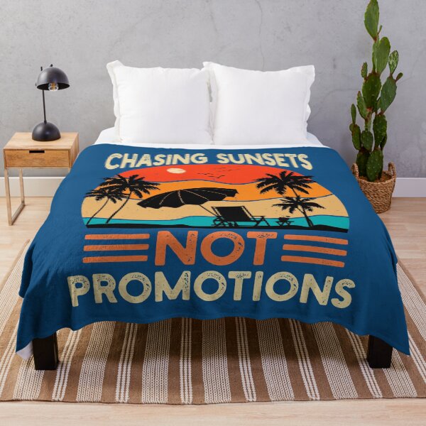 Item preview, Chasing Sunsets Not Promotions Funny Retirement Quote Retro Style designed and sold by NosandEdgy.
