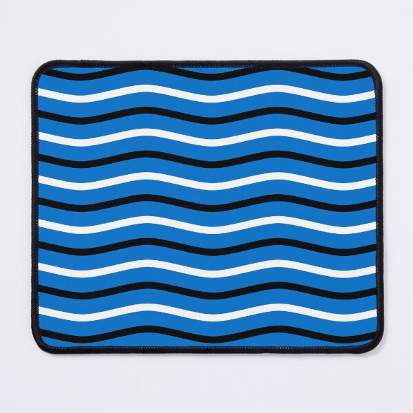 Item preview, Blue Black White Estonia Tricolor Wavy Horizontal Line Stripe Estonian Language Flag Pattern designed and sold by PenguinForests.
