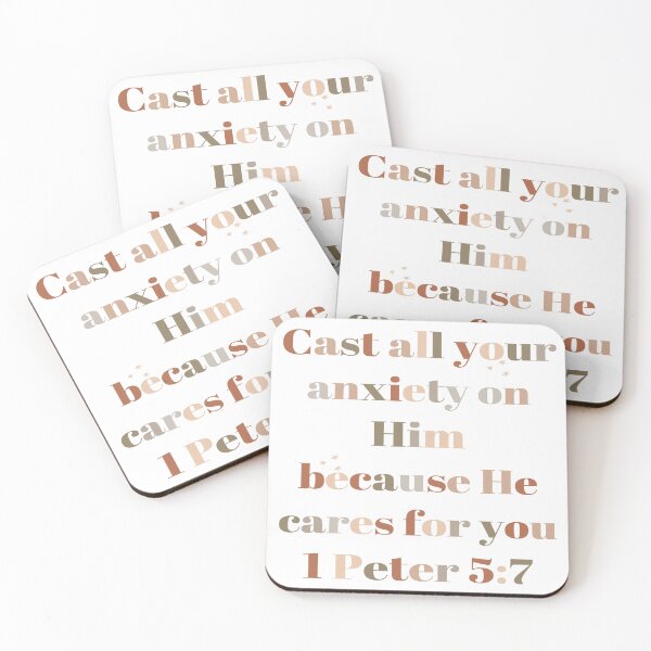 Item preview, 1 Peter 5:7 Cast all your anxiety on Him because He cares for you designed and sold by thespecialtyhub.