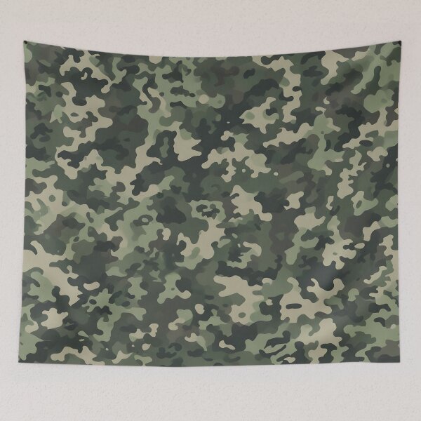 Item preview, Green woodland hunting camouflage print designed and sold by TheCamoShop.