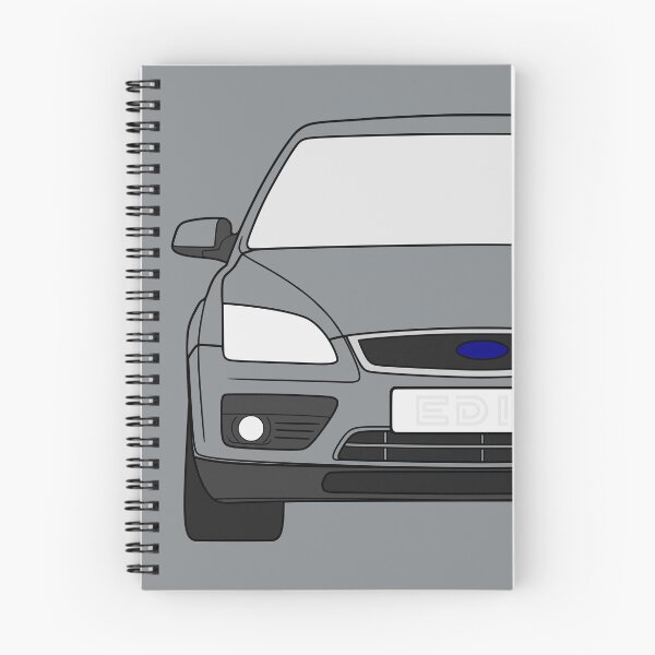 Item preview, Ford Focus MK2 2004-2008 black lines with colored parts designed and sold by EdimDesign.