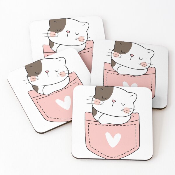 Item preview, Cute cat in pocket designed and sold by Babinooart.