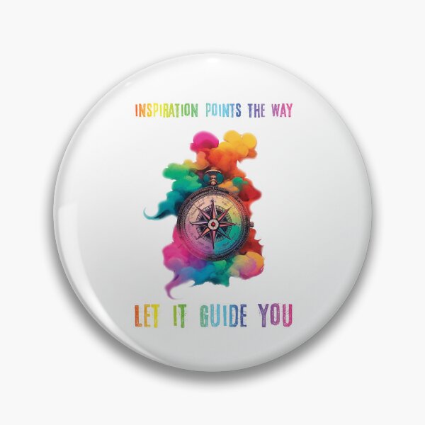 Item preview, Colorful inspiration compass designed and sold by HarridanCreates.