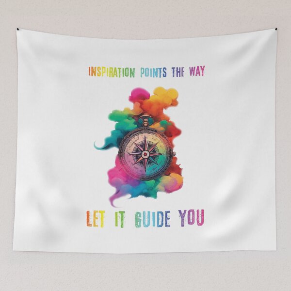 Item preview, Colorful inspiration compass designed and sold by HarridanCreates.