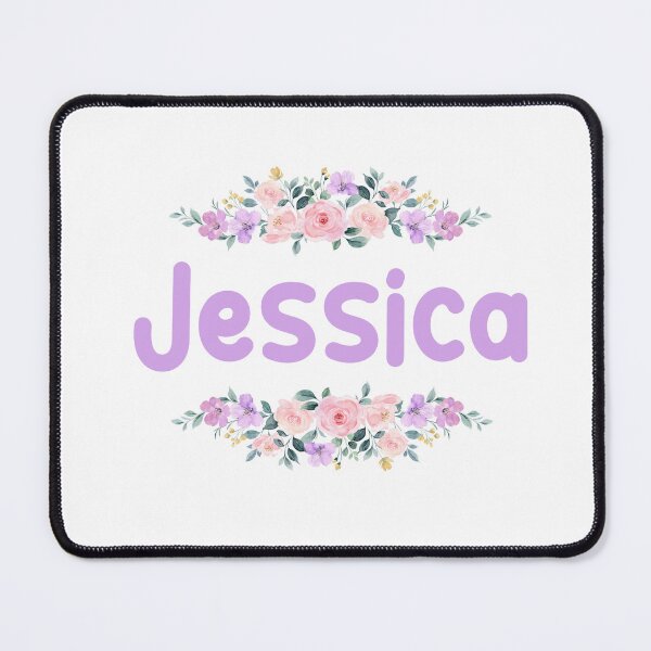Item preview, Purple Flower Jessica Name Label designed and sold by NormadWorld.