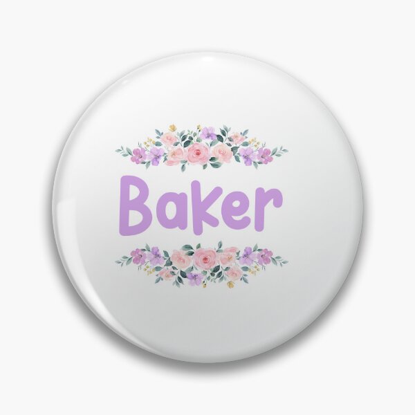 Item preview, Purple Flower Baker Name Label designed and sold by NormadWorld.