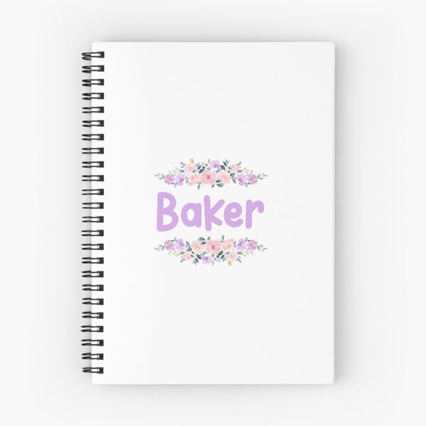 Item preview, Purple Flower Baker Name Label designed and sold by NormadWorld.