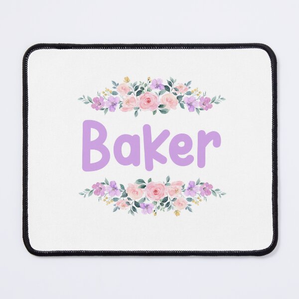 Item preview, Purple Flower Baker Name Label designed and sold by NormadWorld.