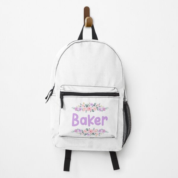 Item preview, Purple Flower Baker Name Label designed and sold by NormadWorld.