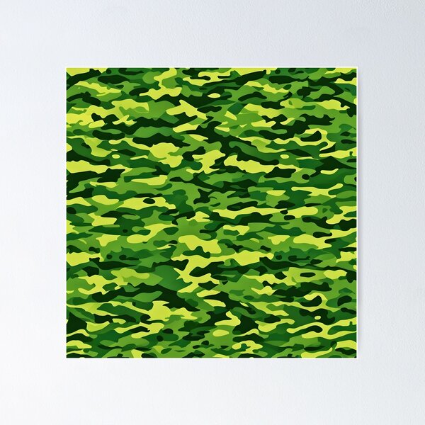 Item preview, Green woodland hunting camouflage print designed and sold by TheCamoShop.