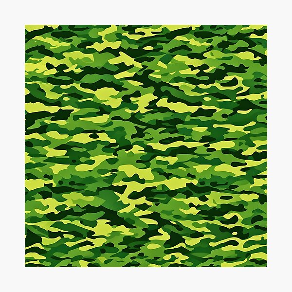 Item preview, Green woodland hunting camouflage print designed and sold by TheCamoShop.