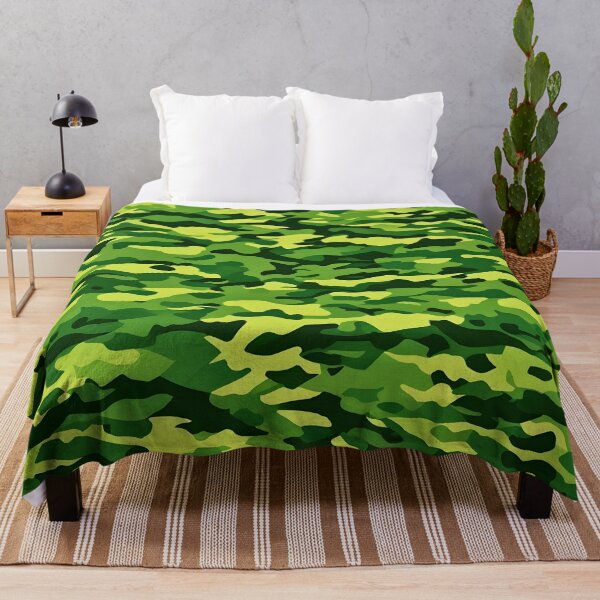 Item preview, Green woodland hunting camouflage print designed and sold by TheCamoShop.