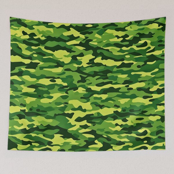 Item preview, Green woodland hunting camouflage print designed and sold by TheCamoShop.