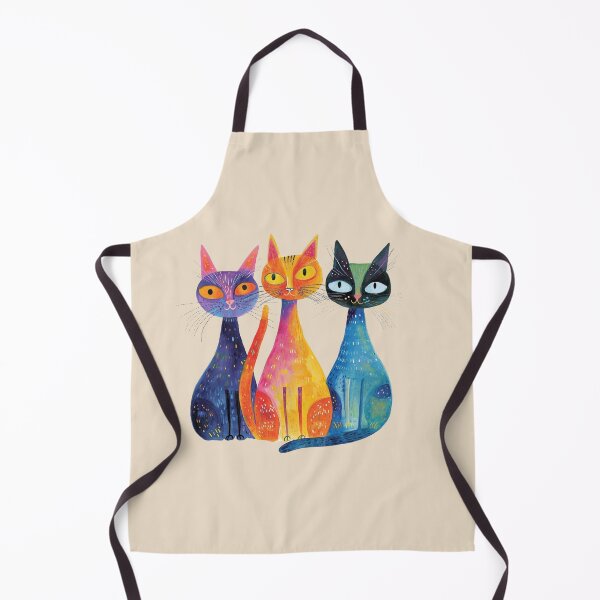 Item preview, Three Whimsical Cats designed and sold by Myra365Art.