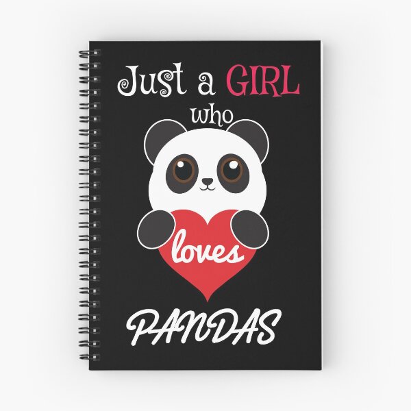 Item preview, Just A Girl Who Loves Pandas Cute Heart Panda Bear designed and sold by Pricity Designs.