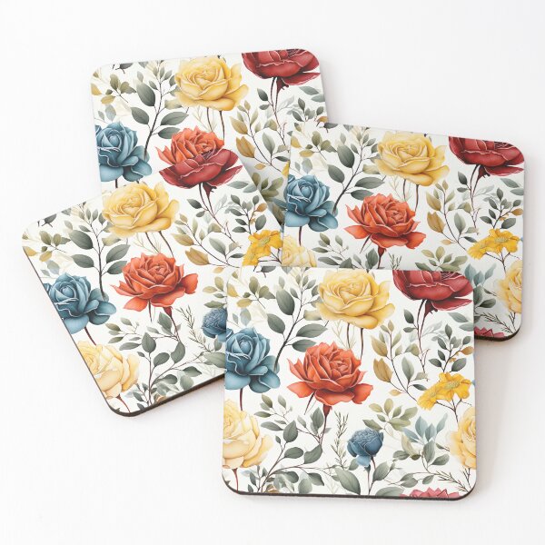 Item preview, Rose Tile 30: Thorny Fragrance Embracing Crimson Crown Jewels in a Velvet Symphony designed and sold by TheBrainArt.