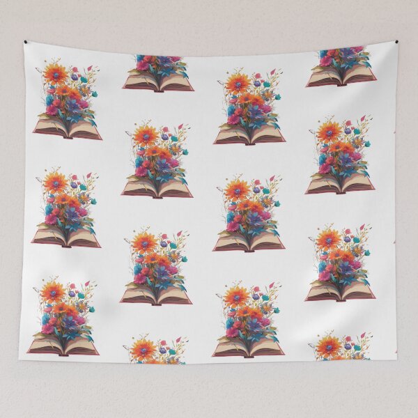 Item preview,  Flowers Growing From Book  designed and sold by printmala.