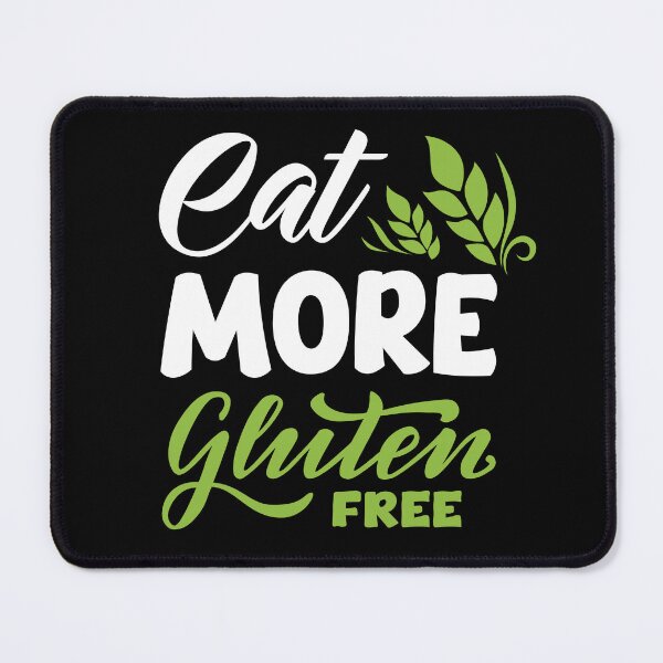 Item preview, "Eat more Gluten-free" t shirt dark mode design designed and sold by MyGluteesFree77.