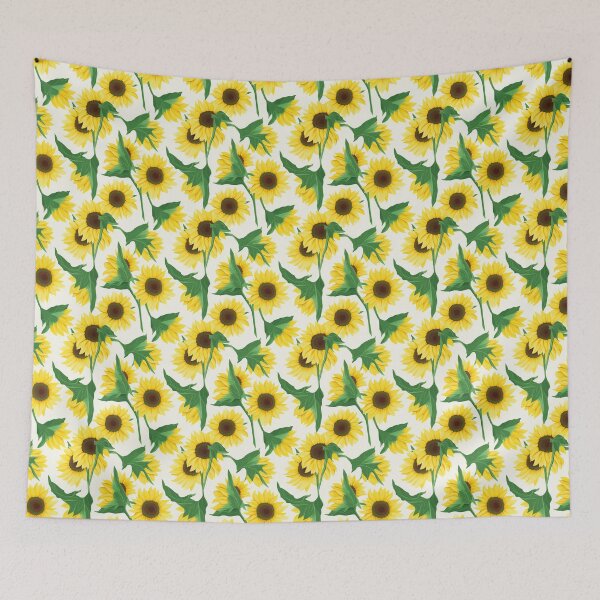 Item preview, Sunflower Tile 01: Golden Orb of Summer Joy in Towering Petals of Radiance designed and sold by TheBrainArt.