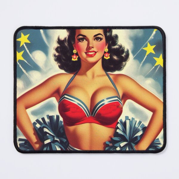 Item preview, Cute Vintage Cheerleader Girl designed and sold by PulpVintage.