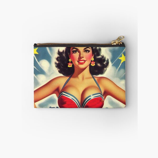 Item preview, Cute Vintage Cheerleader Girl designed and sold by PulpVintage.