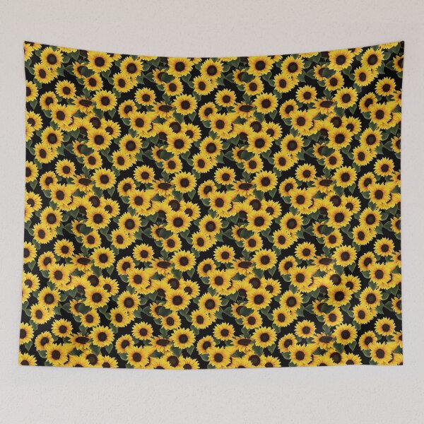 Item preview, Sunflower Tile 02: Golden Orb of Summer Joy in Towering Petals of Radiance designed and sold by TheBrainArt.
