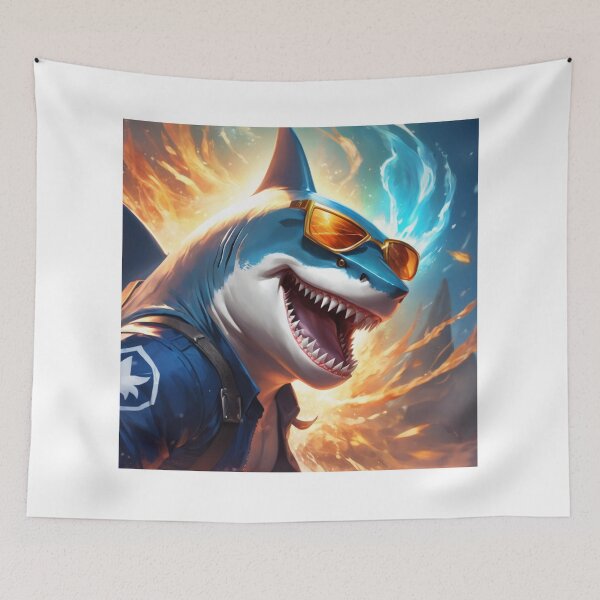 Item preview, Evil predatory shark anime designed and sold by Great-store4U.