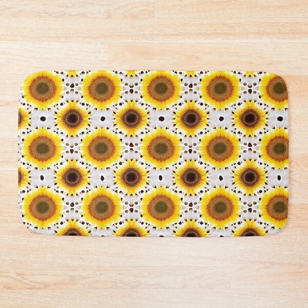 Item preview, Sunflower Tile 03: Golden Orb of Summer Joy in Towering Petals of Radiance designed and sold by TheBrainArt.
