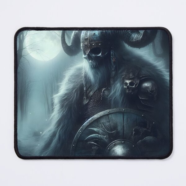 Item preview, Viking ghost warrior in forest with full moon designed and sold by KnightMonsters.