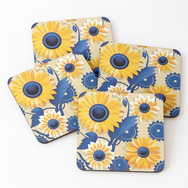 Item preview, Sunflower Tile 05: Golden Orb of Summer Joy in Towering Petals of Radiance designed and sold by TheBrainArt.