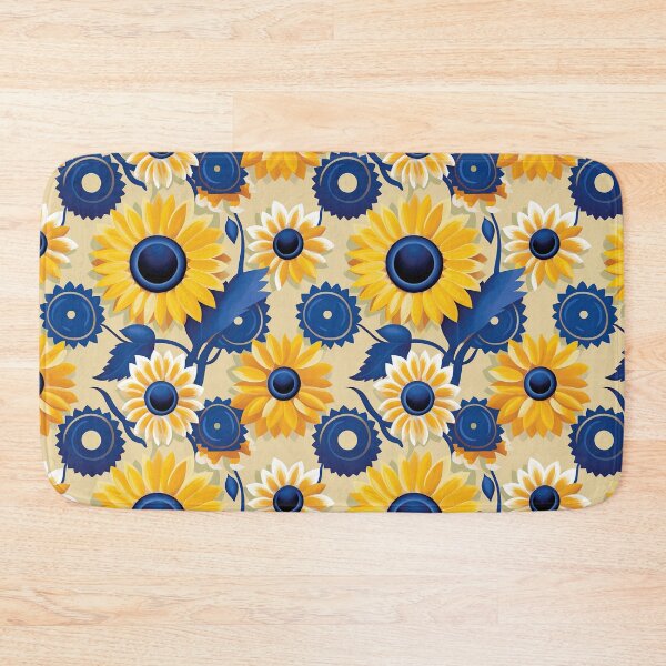 Item preview, Sunflower Tile 05: Golden Orb of Summer Joy in Towering Petals of Radiance designed and sold by TheBrainArt.
