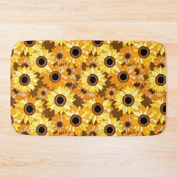 Item preview, Sunflower Tile 07: Golden Orb of Summer Joy in Towering Petals of Radiance designed and sold by TheBrainArt.