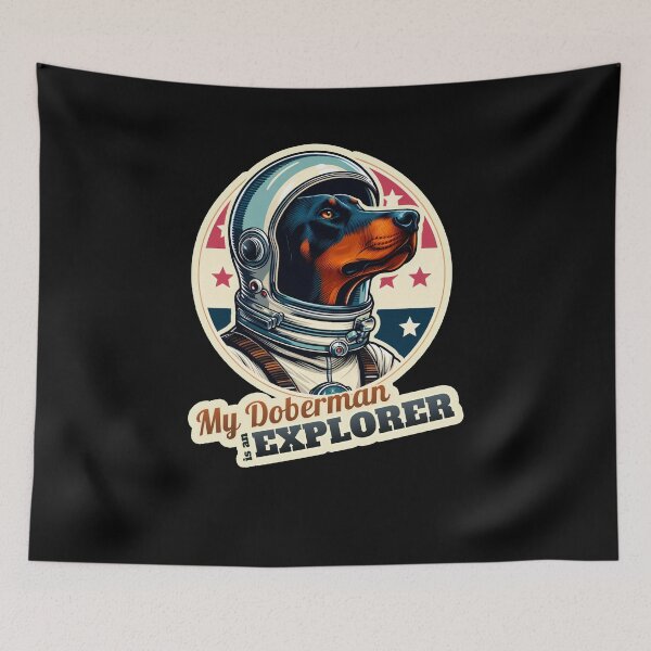 Item preview, Astronaut Doberman designed and sold by ThisDress.