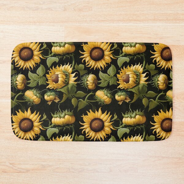 Item preview, Sunflower Tile 08: Golden Orb of Summer Joy in Towering Petals of Radiance designed and sold by TheBrainArt.