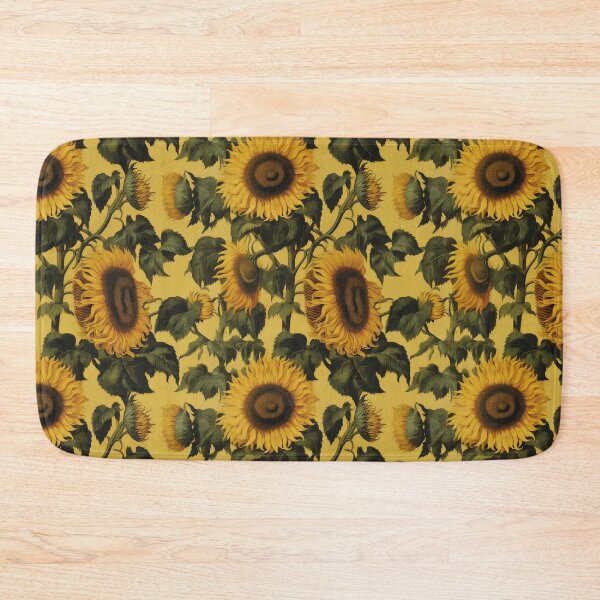 Item preview, Sunflower Tile 09: Golden Orb of Summer Joy in Towering Petals of Radiance designed and sold by TheBrainArt.