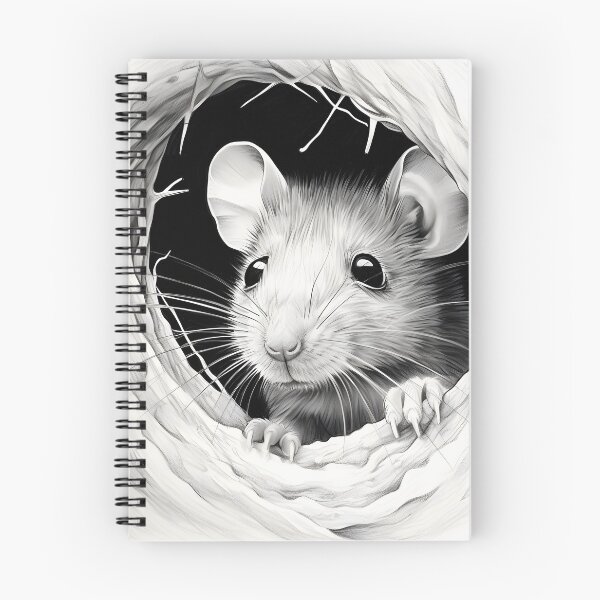 Item preview, Black and White Mouse Pencil Drawing designed and sold by Pencil-Art.