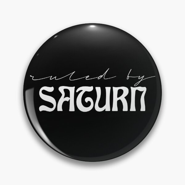 Item preview, Ruled by Saturn - White Text designed and sold by jadeandmoth.