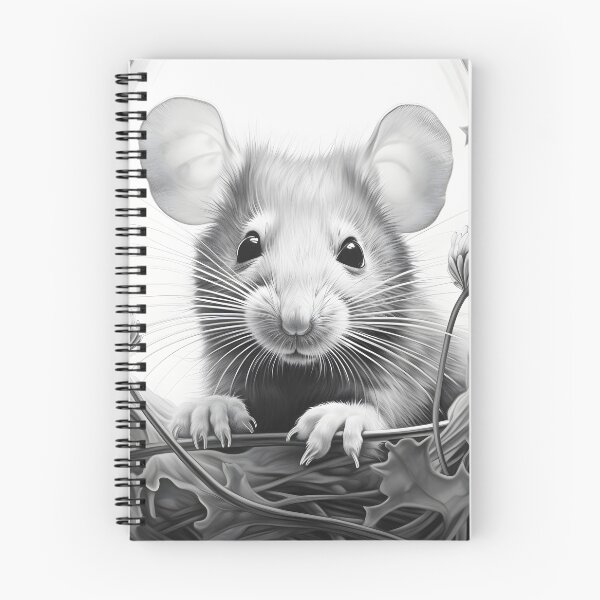 Item preview, Black and White Mouse Pencil Drawing designed and sold by Pencil-Art.