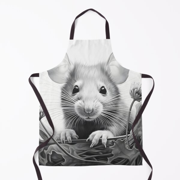 Item preview, Black and White Mouse Pencil Drawing designed and sold by Pencil-Art.
