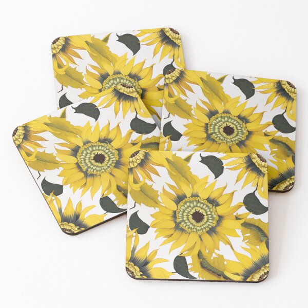 Item preview, Sunflower Tile 10: Golden Orb of Summer Joy in Towering Petals of Radiance designed and sold by TheBrainArt.