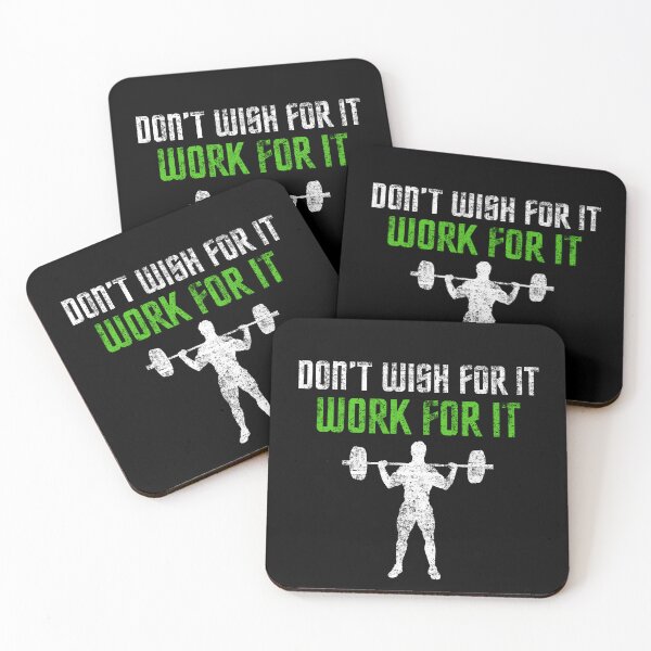 Item preview, Don't Wish For It Work For It Workout Design designed and sold by StanPera.
