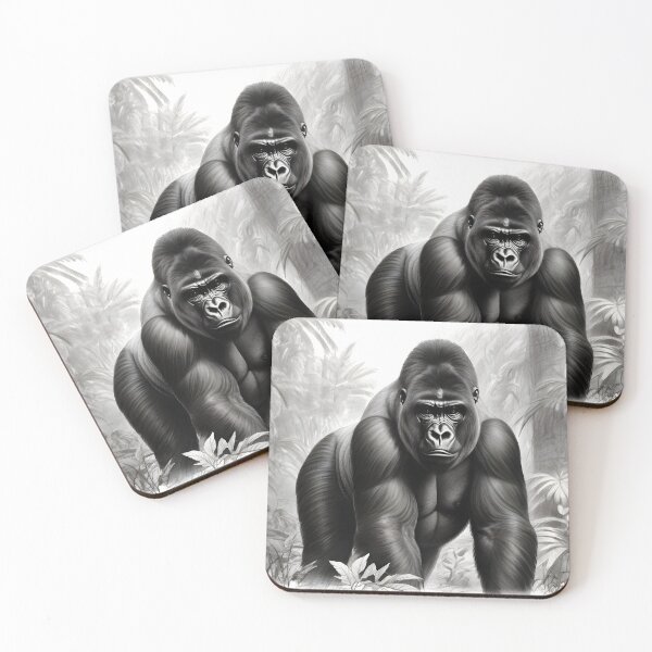 Item preview, Gorilla pencil drawing designed and sold by Pencil-Art.