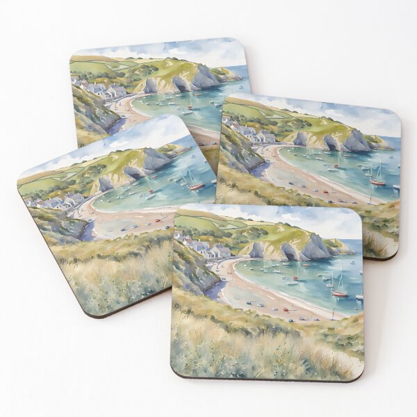 Item preview, Idyllic Seaside Cove - Coastal Scenes designed and sold by Country-Artist.