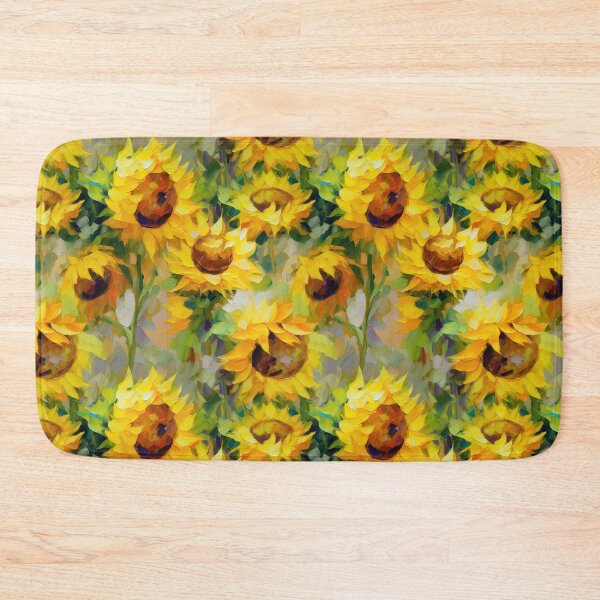 Item preview, Sunflower Tile 12: Golden Orb of Summer Joy in Towering Petals of Radiance designed and sold by TheBrainArt.